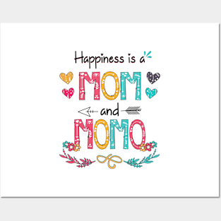 Happiness Is A Mom And Momo Wildflower Happy Mother's Day Posters and Art